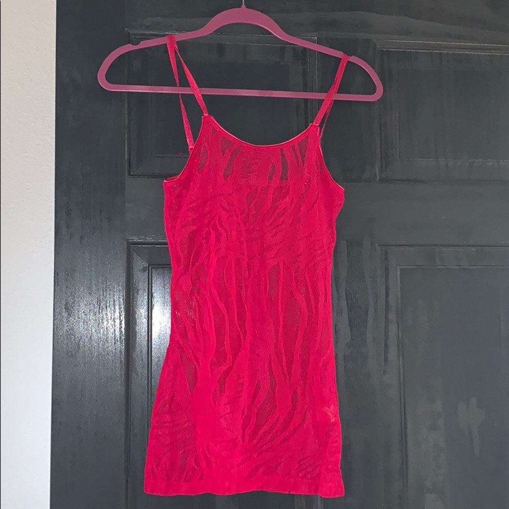 Charlotte Russe pink layering camisole/tank top